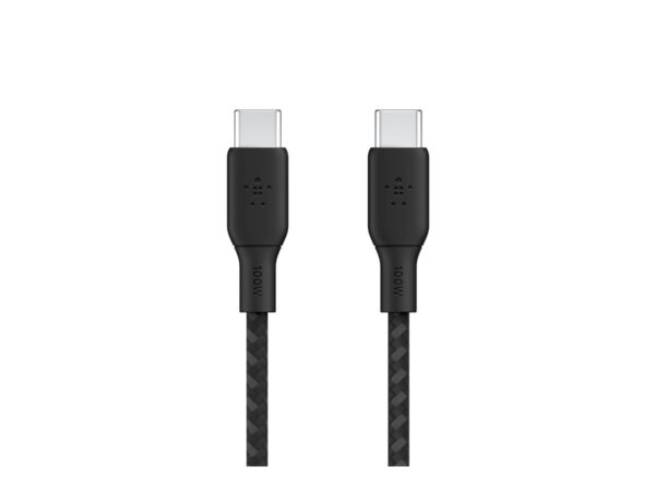 BELKIN 100w USB-C to USB-C Braided Cable 2M Black