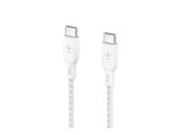 BELKIN 100w USB-C to USB-C Braided Cable 2M White