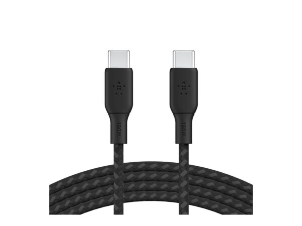 BELKIN 100w USB-C to USB-C Braided Cable 3M Black