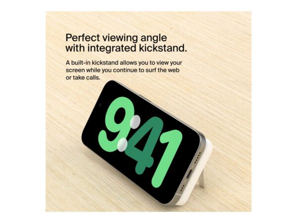 BELKIN 5k Qi2 MagSafe Compatible Powerbank with Kickstand – WHITE
