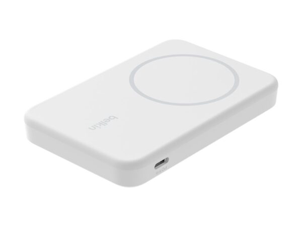 BELKIN 5k Qi2 MagSafe Compatible Powerbank with Kickstand – WHITE