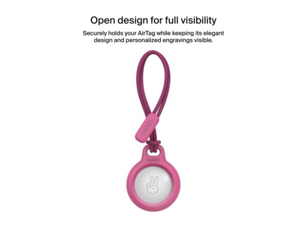 BELKIN Airtag Protection avec Cordon Rose
