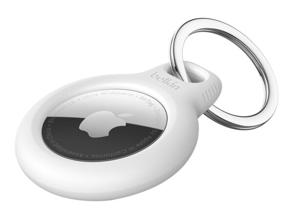 BELKIN Airtag Protection avec porte-clés Blanc