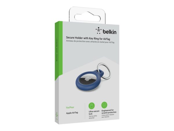 BELKIN Airtag Protection avec porte-clés Bleu