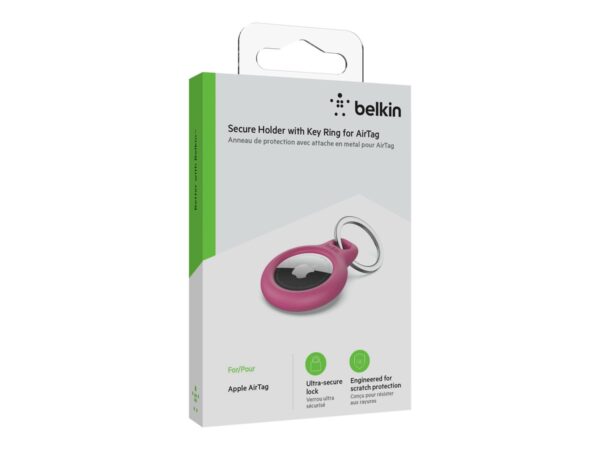 BELKIN Airtag Protection avec porte-clés Rose