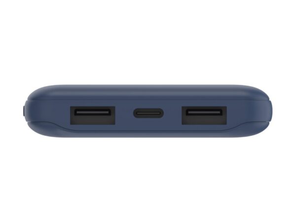 BELKIN Batterie externe 3 ports 10K avec câble USB-A vers USB-C bleu