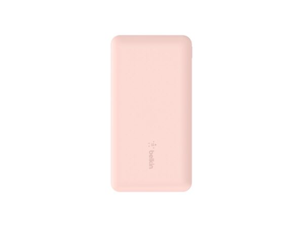 BELKIN Batterie externe 3 ports 10K avec câble USB-A vers USB-C rose