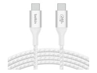 BELKIN Boost Charge 240w USB-C to USB-C Cable 1M White