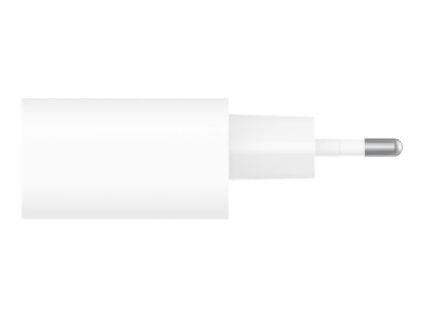 BELKIN BOOST CHARGE 25w USB-C PD PPS Single Wall Charger w/ 1m C- C Cable White