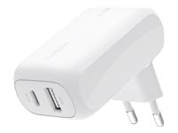 BELKIN Boost Charge 42w – 30w USB-C PD PPS + 12w USB-A Dual Wall Charger White