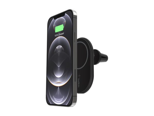 BELKIN BOOST CHARGE Magnetic wireless Car Vent Mount + Car Charger No CLA Black