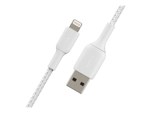 BELKIN BOOST CHARGE USB-A to Lightning Cable Braided 3M White