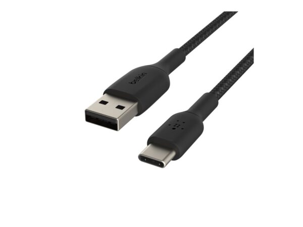 BELKIN BOOST CHARGE USB-A to USB-C Cable Braided 0.15M Black