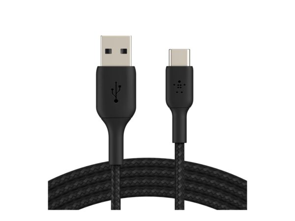 BELKIN BOOST CHARGE USB-A to USB-C Cable Braided 1M Black