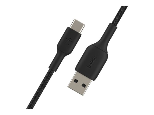 BELKIN BOOST CHARGE USB-A to USB-C Cable Braided 2M Black
