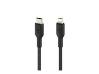 BELKIN BOOST CHARGE USB-C to Lightning Cable Braided 2M Black