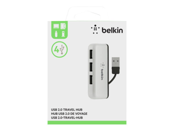 BELKIN Hub de Voyage 4 Ports USB 2.0 Noir