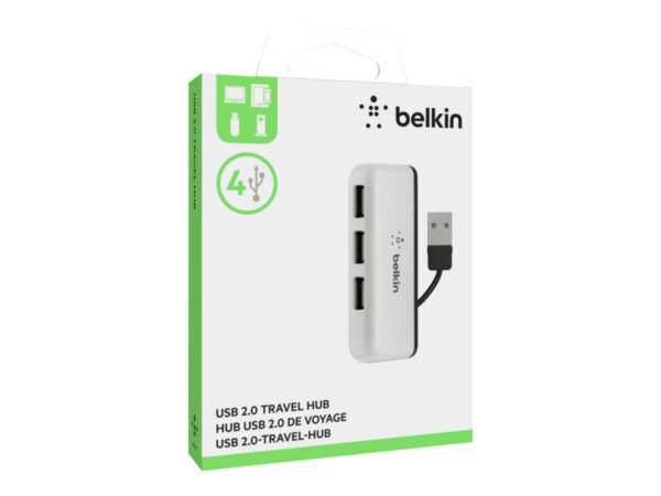 BELKIN Hub de Voyage 4 Ports USB 2.0 Noir