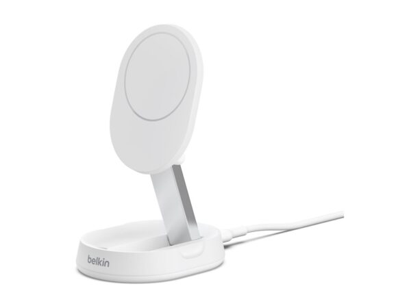 BELKIN PRO Convertible Qi2 15w Magnetic Charging Stand w/o PSU White