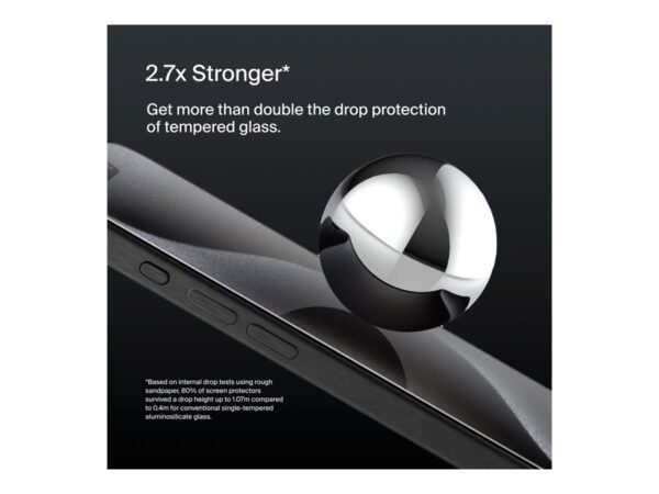 BELKIN ScreenForce Pro UltraGlass2 AM Screen Protector – iPhone 16 Pro