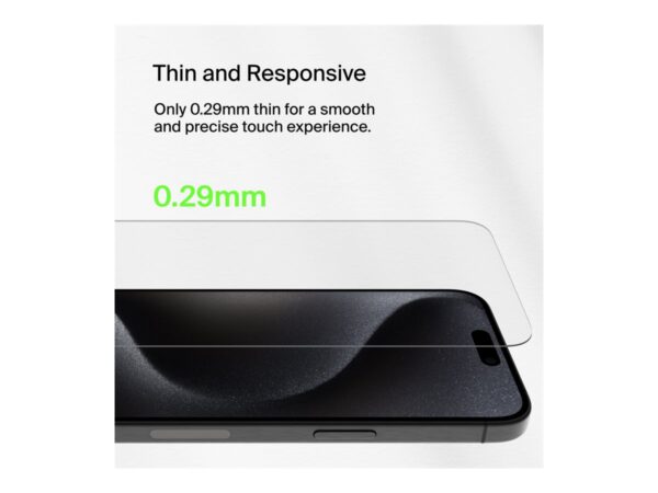 BELKIN ScreenForce Pro UltraGlass2 AM Screen Protector – iPhone 16 Pro