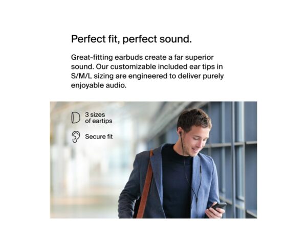 BELKIN SOUNDFORM – Headphones with USB-C Connector Black