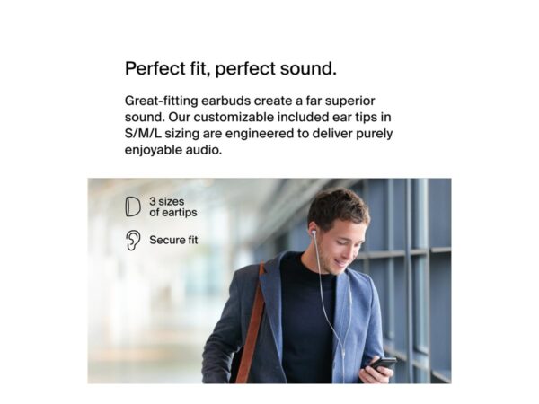 BELKIN SOUNDFORM – Headphones with USB-C Connector White