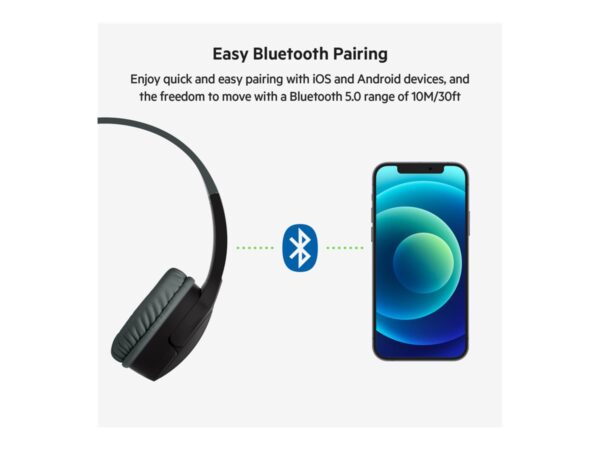 BELKIN SOUNDFORM Mini – Wireless On-Ear Headphones for Kids Black