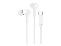 BELKIN USB-C EARBUDS W/ ADJUSTABLE VOLUME LIMITER WHITE