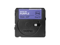 BROTHER 12MM White on Purple BTAGF35 Ribbon