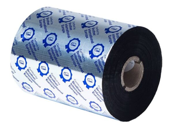 BROTHER Black ribbon std wax 6 pack
