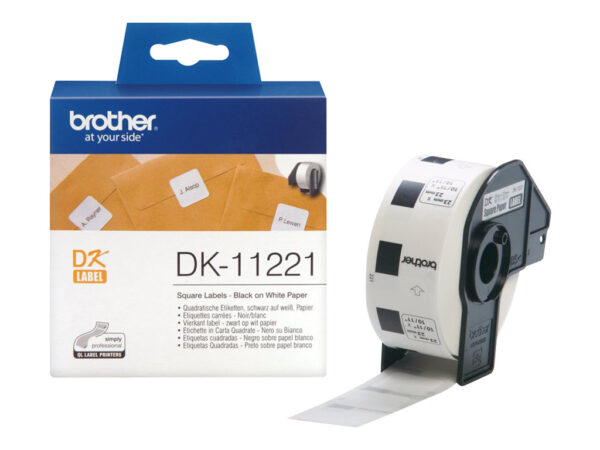 BROTHER Etiquettes papier carres 23x23mm