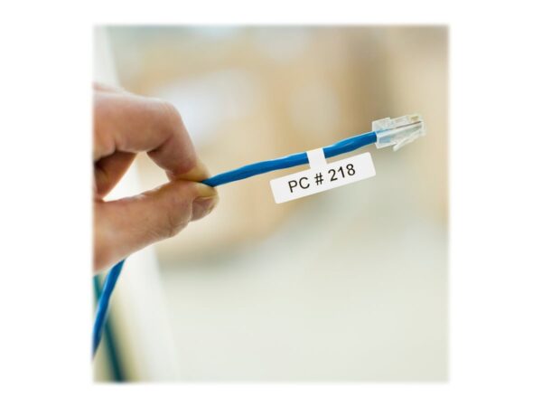 BROTHER FLe-2511 Black on White Flag Tape for Brother P-touch D800W P900W P950NW