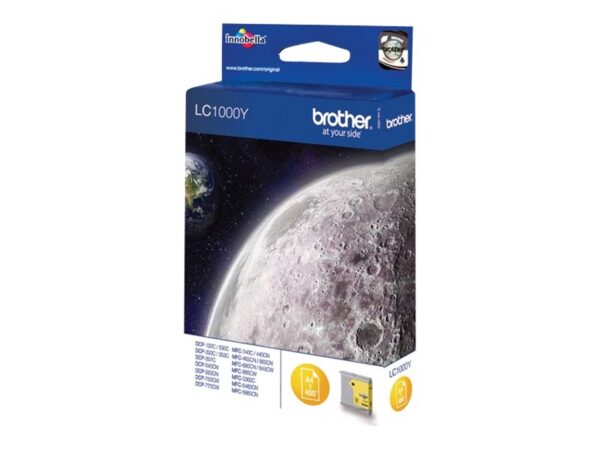 BROTHER LC-1000 cartouche d encre jaune capacité standard 400 pages pack de 1