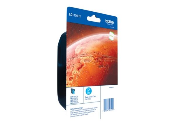 BROTHER LC-1100 cartouche d encre cyan haute capacité 16ml 750 pages pack de 1