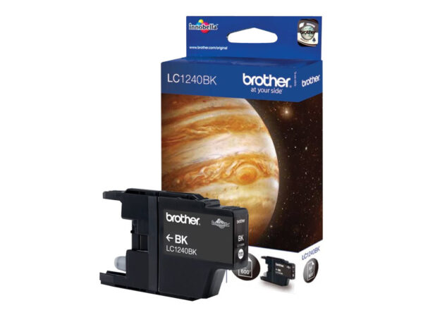 BROTHER LC-1240 cartouche dencre noir haute capacité 600 pages 1-pack blister sans alarme