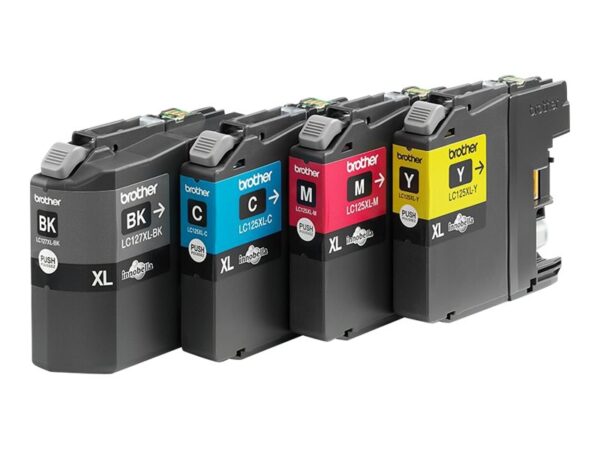 BROTHER LC-127XL cartouche dencre noir et tricolore haute capacité 1-pack blister sans alarme