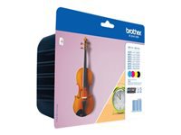 BROTHER LC-127XL cartouche dencre noir et tricolore haute capacité 1-pack blister sans alarme