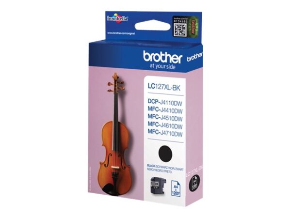 BROTHER LC-127XL cartouche dencre noir haute capacité 1.200 pages 1-pack blister sans alarme
