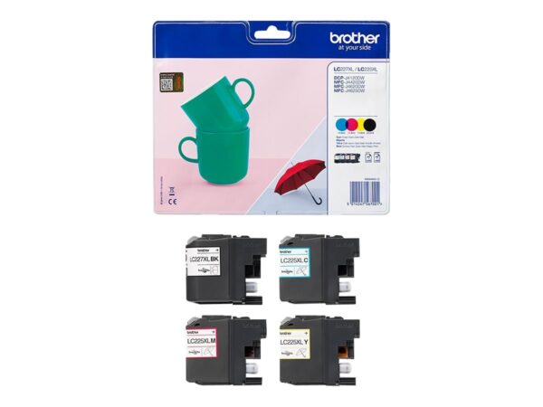 BROTHER LC-227XL cartouche d encre noir et tricolore haute capacité 1-pack blister sans alarme