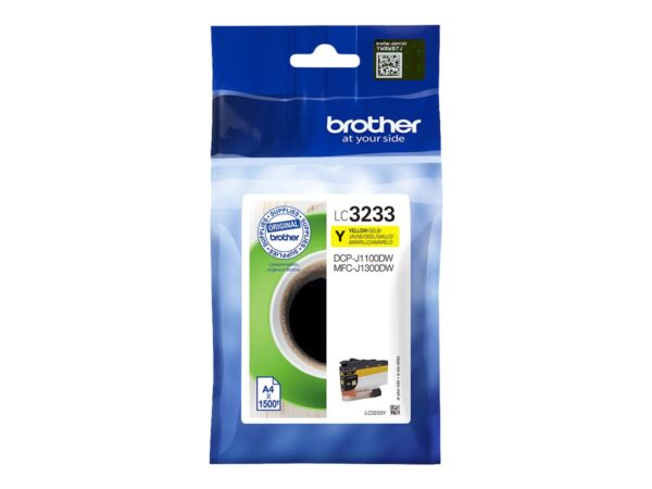 BROTHER LC-3233Y Yellow Ink 1500 pages