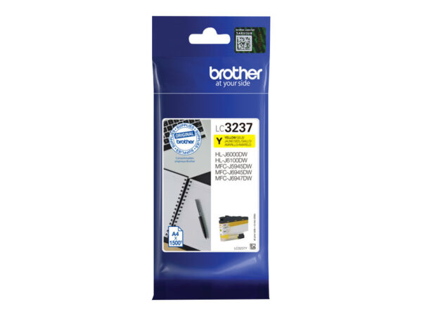 BROTHER LC-3237Y Yellow Ink 1500 pages