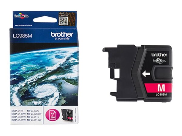 BROTHER LC-985 cartouche dencre magenta capacité standard 260 pages pack de 1