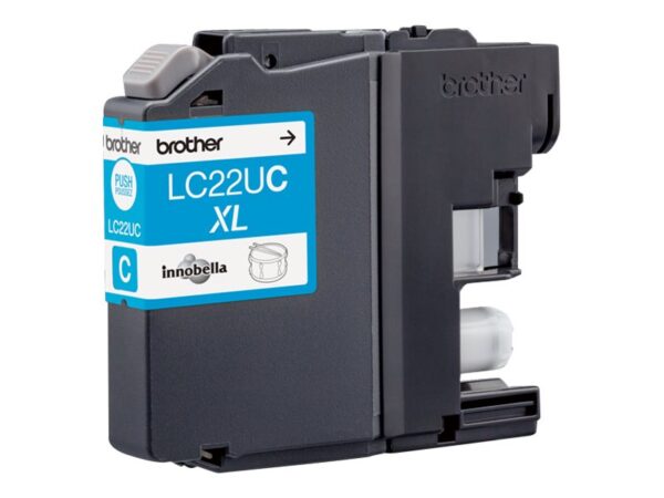 BROTHER LC22UC Cartouche de encre Cyan, 1200 pages pour DCP-J785DW et MFC-J985DW