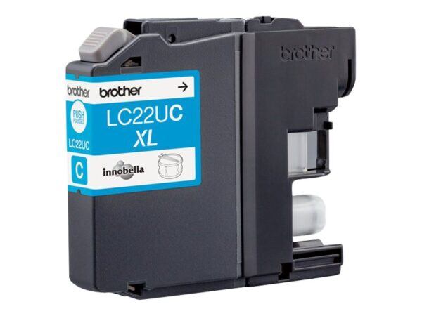 BROTHER LC22UC Cartouche de encre Cyan, 1200 pages pour DCP-J785DW et MFC-J985DW
