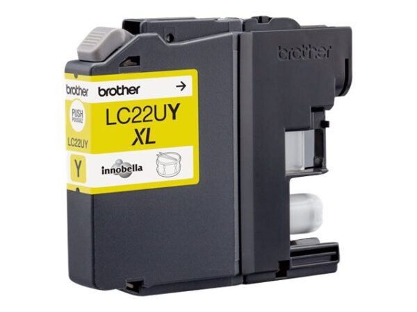 BROTHER LC22UY Cartouche de encre Jaune 1200 pages pour DCP-J785DW et MFC-J985DW