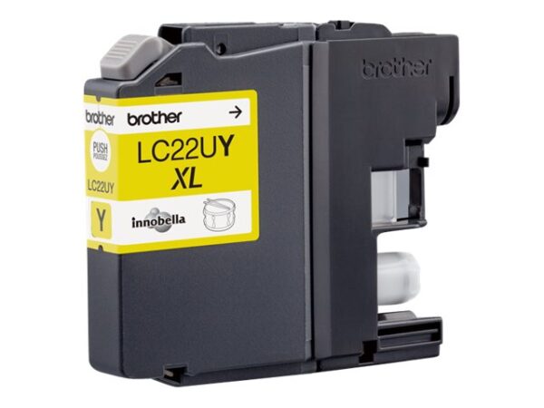BROTHER LC22UY Cartouche de encre Jaune 1200 pages pour DCP-J785DW et MFC-J985DW