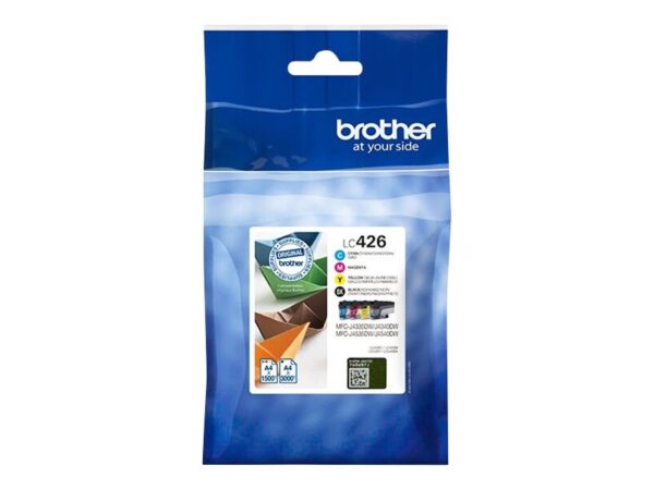 BROTHER LC426VAL Ink Cartridge Black Cyan Magenta Yellow Multipack for MFC-J4340DW MFC-J4540DW MFC-J4540DWXL 1500pages in color