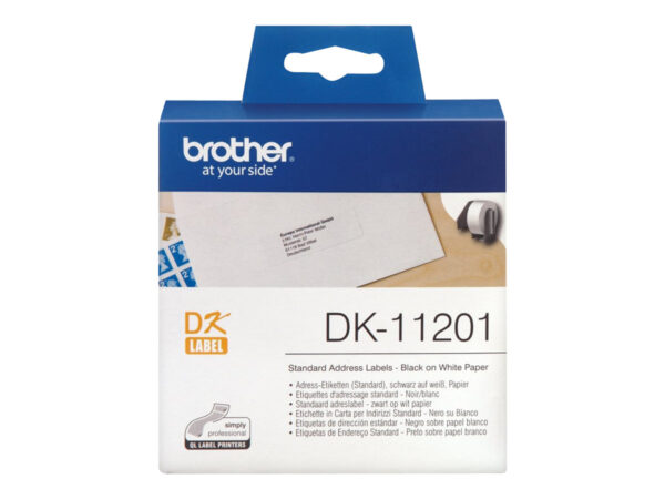 BROTHER P-TOUCH DK-11201 die-cut standard address label 29x90mm 400 labels