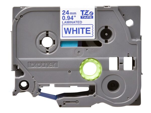 BROTHER P-TOUCH TZE-253 bleu sur blanc 24mm
